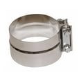 thumbnail image 2 of 4 Pack 5" Stepped Stainless Steel Exhaust Clamp Butt Joint Band Clamp Sleeve Coupler for Pipes Replace EC50PLS-R, Donaldson J009624 KYX005833, Freightliner ABP N35 50PLS, 2 of 3