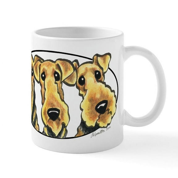 CafePress - Airedale Terrier Lover Mug - 11 oz Ceramic Mug - Novelty Coffee Tea Cup