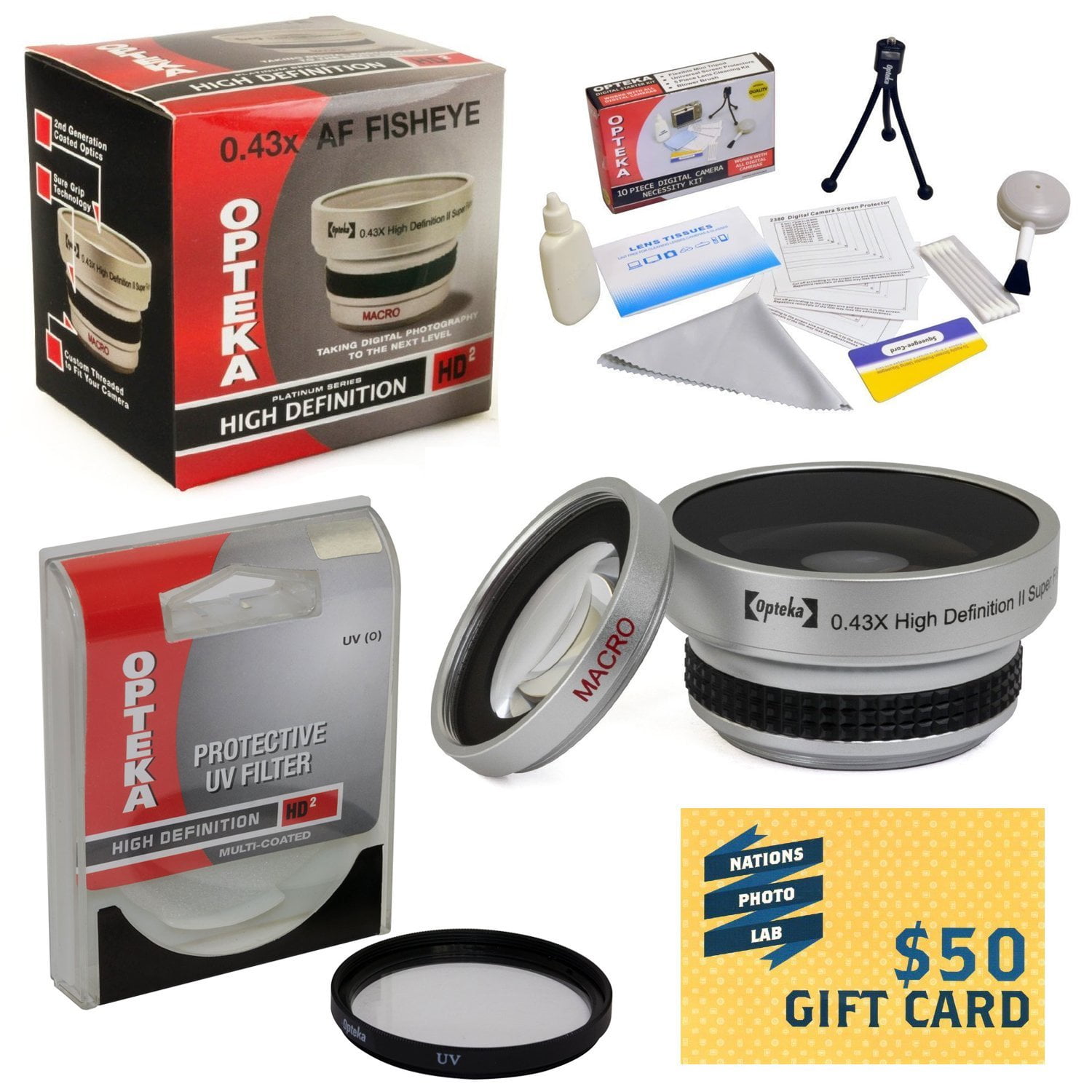 0.43x High Definition II Wide Angle Panoramic Macro Fisheye Lens For