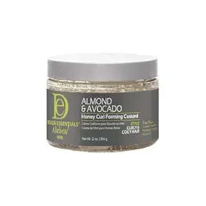 Design Essentials Natural,Almond & Avocado Honey Curl Forming Custard, 12 Ounce