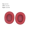 thumbnail image 3 of Ear Pads Cushions Head-mounted Noise Cancelling Headphones cushion selects premium leather Breathable Sleeve Earmuff Replacement for E55BT Gaming Headset Red, 3 of 8