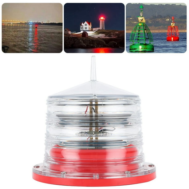 Luz Intermitente de Botes, Luz de Baliza de Seguridad de Botes, Impermeable Conergía Solar para botes Marinos