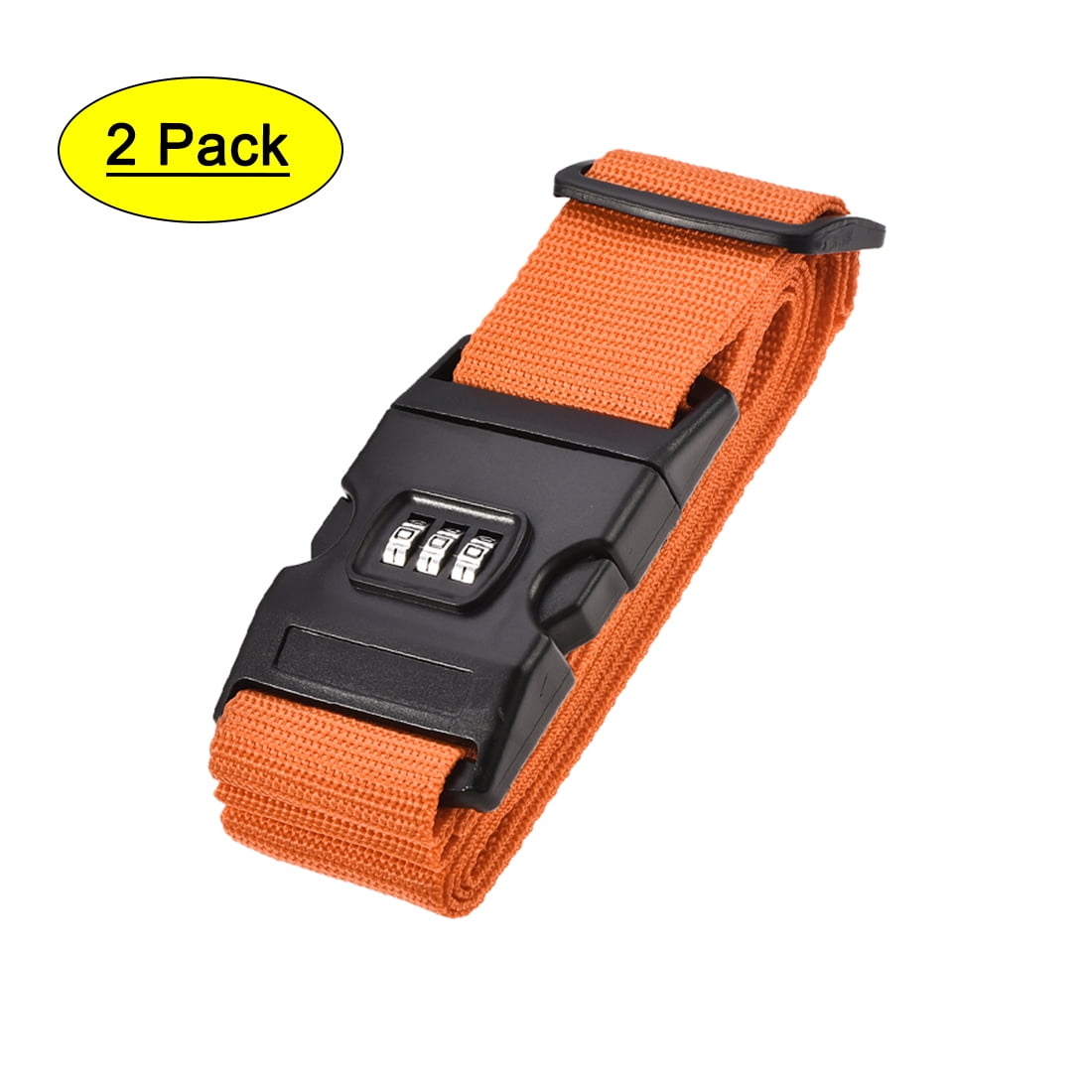 Luggage Straps Suitcase Belts with Buckle, Combination Lock, 2Mx5cm