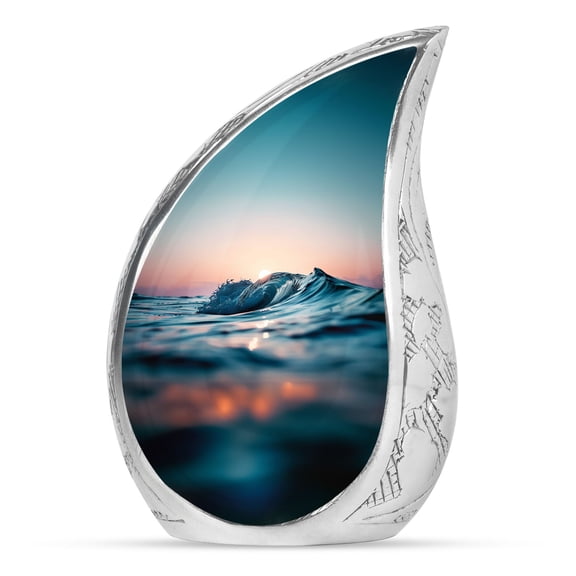 Sunrise Ocean Waves Keepsake Urns For Human Ashes Adult Man - Cremation Urns For Human Ashes Adult Female - 3 Inch 1 Pcs