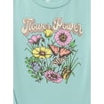 thumbnail image 2 of Wonder Nation Girls Flower Power Graphic Tee with Long Sleeves, Sizes 4-16P, 2 of 3