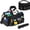 Black, variant on Godery Cleaning Caddy Bag Wearable, Supplies Organizer With Handle, Shoulder Straps & Detachable Divide, Tool Organizers Tote for Cleaners & Housekeepers