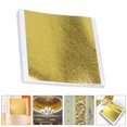 thumbnail image 3 of ColoMX 1 bolsa de hojas de lámina de oro de imitación para artes y manualidades, pintura y decoración de muebles, hojas cuadradas de hojas de oro para manualidades, 3 of 7