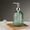 Green, variant on Horizontal Stripe Glass Soap Dispenser,Press-Type Liquid Bottle for Hand Soap and Shampoo,Refillable 350ml Container with Elegant Texture and Multiple Color Options for Bathroom or Kitchen