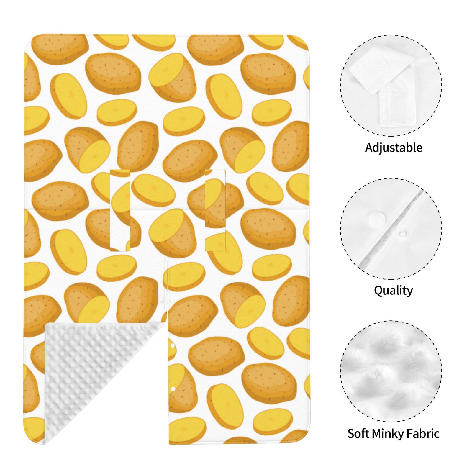 Car Seat Cover Baby - cute Potato Breathable Infant Car Seat Cover for Baby Carseat, Lightweight Comfort Baby Essentials Must Haves Newborn Stuff for Girl Boy