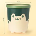 thumbnail image 5 of Papelera amarilla para baño, dormitorio, cocina y sala de estar, diseño de oso lindo, papelera grande, 5 of 5