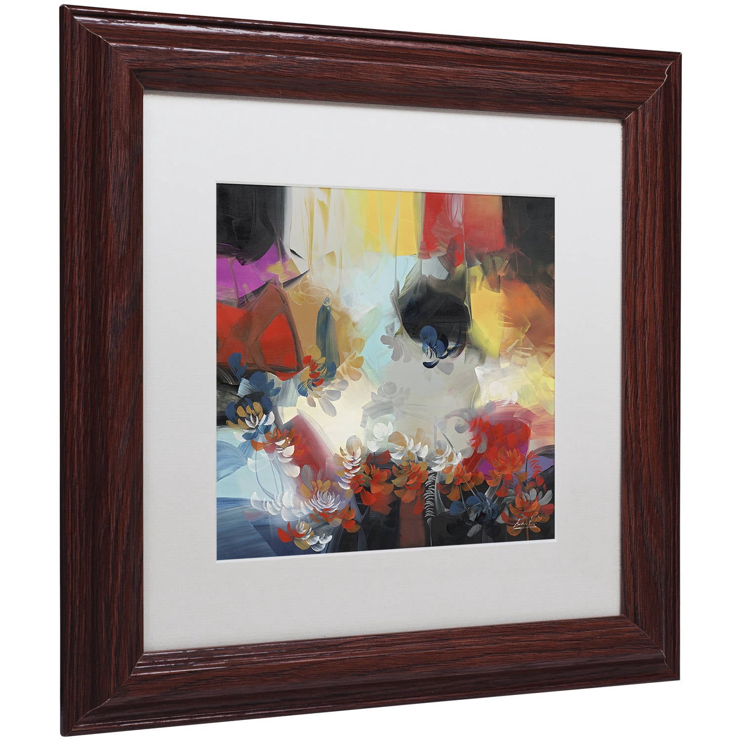 Trademark Fine Art "Spectrum" Canvas Art by Masters Fine Art, White Matte, Wood Frame