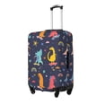 thumbnail image 2 of Xecao Cartoon Dinosaur Scooter Sport Blue print Elastic Luggage Cover, with double-sided print , is perfect for travel, business, and daily use, 2 of 9