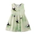 thumbnail image 5 of Iyufng Girls Sleeveless Panda Printed Dresses Summer beach Dresses, 5 of 5