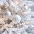 thumbnail image 6 of 16-Piece Christmas Ball Ornaments, Shatterproof Christmas Tree Decorations for Holiday Wreath, Window, Mantel and Party Home Decor, Silver, 6 of 10