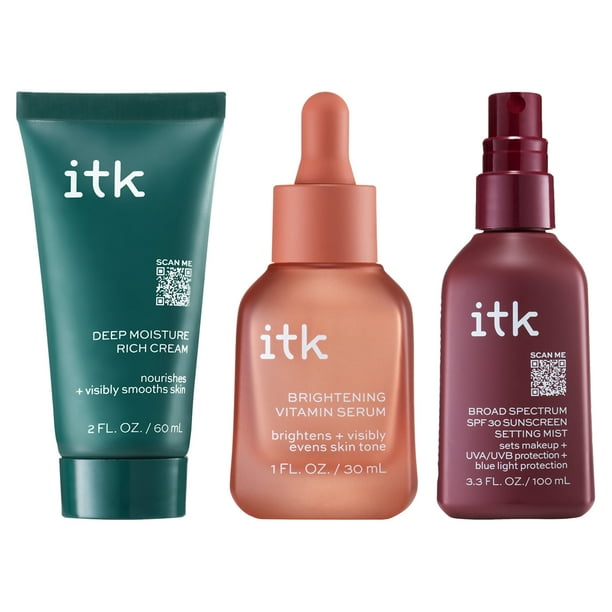 ITK Daily Vitamin C & Shea Butter Skin Care Routine Brightening