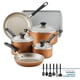 thumbnail image 3 of Juego de utensilios de cocina Farberware DiamondMax antiadherente de 15 piezas de cobre, 3 of 9