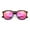 Tortoise - Pink Mirror, variant on Mens Polarized Hipster Keyhole Thin Plastic Horn Rim Plastic Sunglasses Tortoise - Pink Mirror