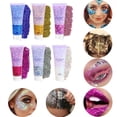 thumbnail image 4 of Mermaid Scale Glitter Gel for Face Body & Lips - Long Lasting Sparkling Iridescent Chunky Glitter Makeup, Eye Shadow & Highlighter for Stage Festival Party, 4 of 4
