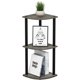 thumbnail image 1 of 5 Tier Corner Display Rack Multipurpose Shelving Unit, Dark Cherry/Black, 1 of 5