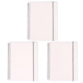 thumbnail image 1 of Cuaderno de espiral lateral A6, 3 unidades, libreta, diario, cuaderno portátil, cuaderno de espiral, papelería para estudiantes (en blanco, con puntos y cuadrícula, 1 unidad por cada patrón), 1 of 6