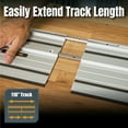 thumbnail image 3 of POWERTEC 4PK Track Saw Guide Rail Connector Set for Festool, Makita, DeWalt, and Triton (71358-P2), 3 of 7