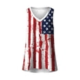 thumbnail image 4 of Vetsdori Red White and Blue Clothes for Women's Summer Work Tshirts Casual Camisole Sleeveless Independence Day July 4th Patriotic Juniors Tops Fashion, 4 of 5