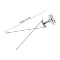 thumbnail image 2 of unbranded Desktop Flagpole De Metal Color Para Oficina Con Base Estable Y, 2 of 8