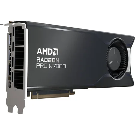 Radeon Pro W7800, Professional Graphics Card, Workstation, AI, 3D Rendering, 32GB GDDR6