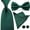 Dark Green, variant on Men Satin Bowtie Wide Neck Tie Handkerchief Hanky Pocket Square Cuff Link Set