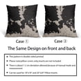 thumbnail image 6 of Western Cow Print Pillow Covers 16x16 Set of 2 Rustic Black Cream Cowhide Pattern Decorative Outdoor Pillowcases Farmhouse Country Animal Skin Throw Cushion Case Decor for Home Couch Sofa Bed, 6 of 6