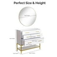 thumbnail image 5 of Salon Stations for Hair Stylist, Professional Styling Station, Wall Mount Salon Station with Mirror & Drawers & Shelf, Salon Storage Cabinet for Barber Beauty Spa Dresser, White, 5 of 8