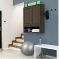 thumbnail image 4 of Design House Ready to Assemble Wall Mounted Fitness Cabinet in Espresso, 33-Inch by 12-Inch by 12-Inch, 4 of 17