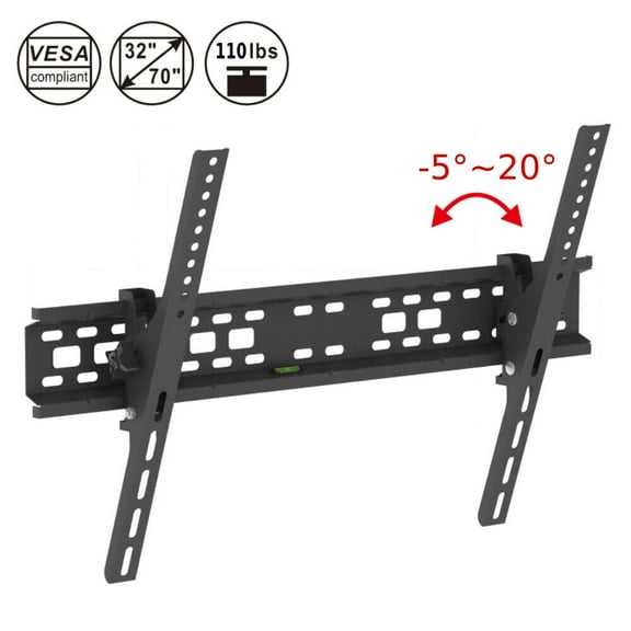 LCD LED Plasma Tilt TV Wall Mount Bracket for 32 37 42 46 50 52 55 57 60 65 70"