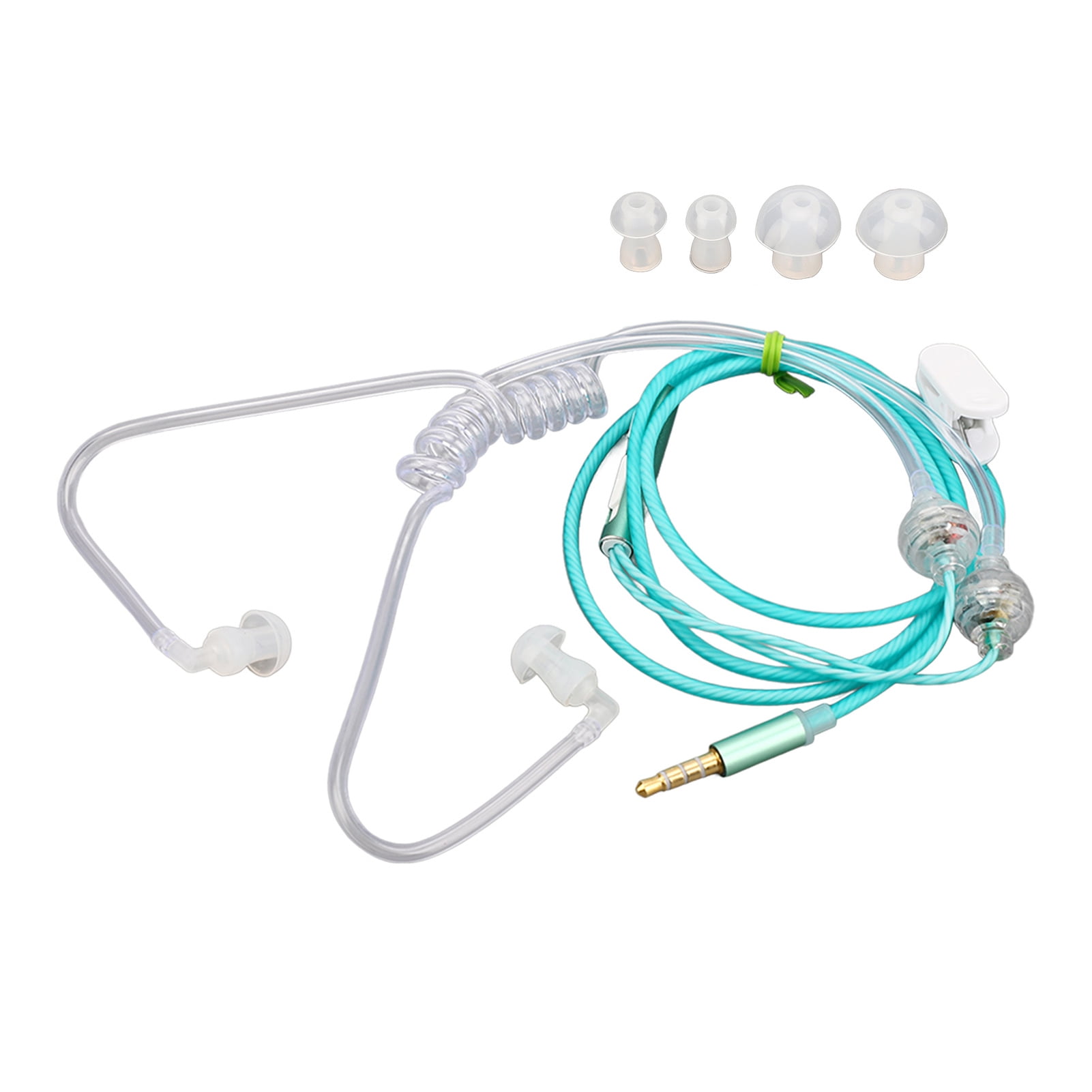 Radiation Free Headphone,Air Tube Earbuds Ergonomic Air Tube Earbuds Binaural Air Tube Earbuds Ultimate Comfort