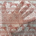 thumbnail image 3 of Nordic Tulle Curtains with Rod Pocket, Pattern of Horses Hearts and Angels Norwegian Motifs Winter Time, Sheer Drape for Wedding Party 2 Panels, 7 Sizes, Vermilion White, by Ambesonne, 3 of 3