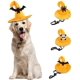 thumbnail image 4 of Disfraces de Halloween, Sombrero de Bruja Amarillo para Mascotas con diseño de araña para Gatos y Perros pequeños Accesorios para Sombreros 2 Piezas(Estilo murciélago) oso de fresa Electrónica, 4 of 5
