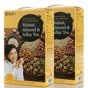 Damtuh Korean Walnut Almond Adlay (Job's Tear) Powder Meal Replacement Shake Breakfast Simple Meal 18g x 50 Sticks x 2 Boxes