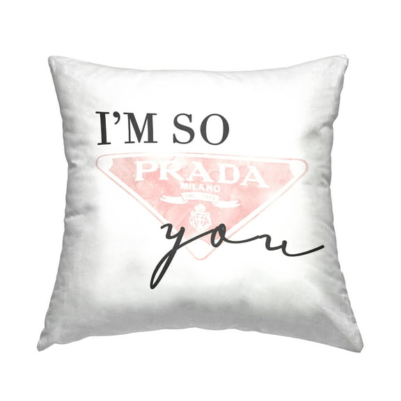 Stupell Industries Proud Of You Glam Brand Humor Quote Design by Daphne Polselli Throw Pillow