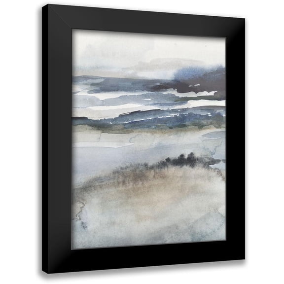 Borges, Victoria 12x14 Black Modern Framed Museum Art Print Titled - Neutral Salt Spray II