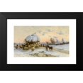 thumbnail image 2 of Béla Pállik 14x9 Black Modern Framed Museum Art Print Titled - Winter Time (1901), 2 of 5