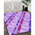 thumbnail image 2 of Ahgly Company Indoor Square Patterned Pastel Purple Pink Area Rugs, 5' Square, 2 of 6
