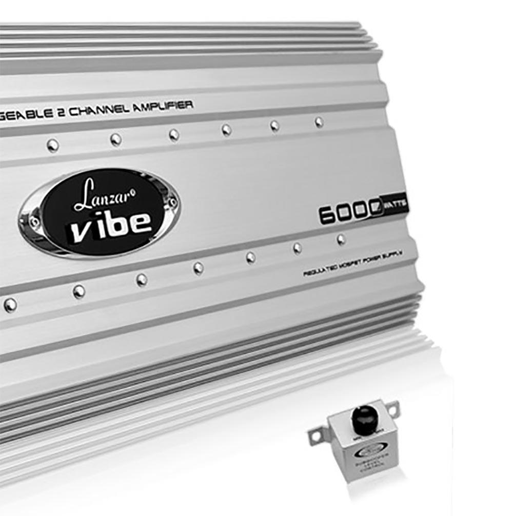 Lanzar Vibe 6000 Watt 2 Channel Bridgeable Full Car Stereo Mosfet Amplifier - image 5 of 5