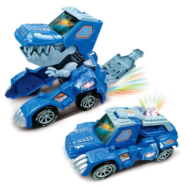 Coche De Deformación Led Con Música 3D Deformación Automática Dinosaurio Juguetes Eléctricos Para Regalo De Niños Yuarrent FN006385-00