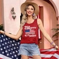 thumbnail image 5 of 250th Anniversary USA Tank Tops Women - 250 Years of Freedom | We the People USA Flag Tanks Vest, Patriotic Racerback Tank for 4th of July, 5 of 6