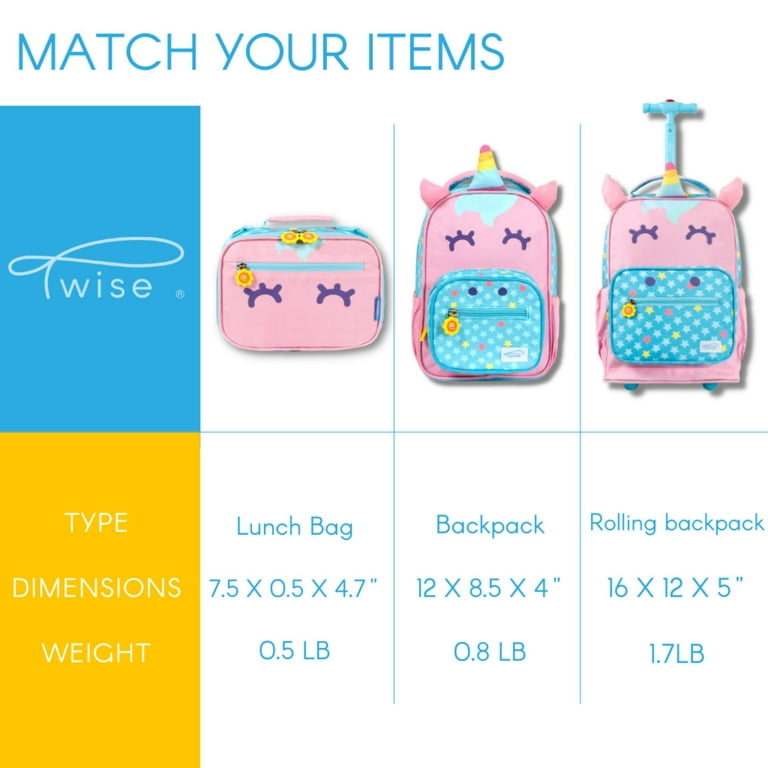 Cute Unicorn Lunch Box With Customizable Text for School and Kindergarten 