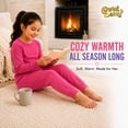 thumbnail image 7 of Sweet & Sassy Girls’ Thermal Underwear Set – 2 Piece Waffle Knit Top and Long Johns (2T-16), 7 of 7