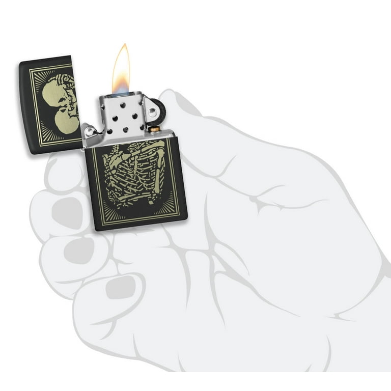 Zippo Skull Lighters Black Matte Tarot The Lovers Matte - Walmart.com