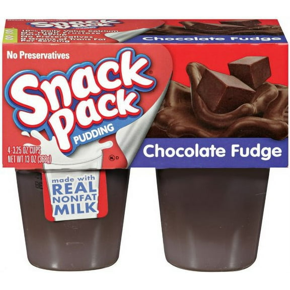 Snack Pack Chocolate Fudge Pudding Cups (Pack of 2)