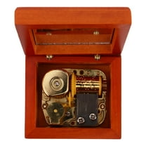 KAKOWELY 1Pcs Rectangular Wooden Music Box Classic Vintage Design For Home Use And Collection Decorative