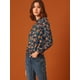 thumbnail image 4 of Blusa lunares florales Azul verdoso T S, 4 of 6
